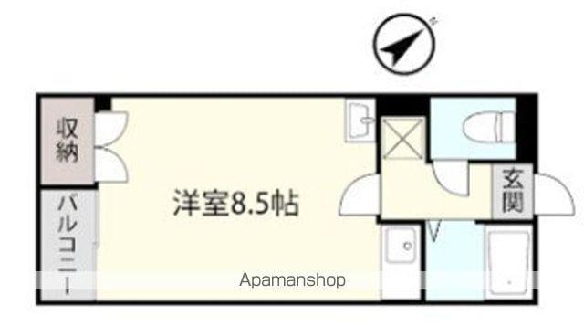 アシスト第2盛岡マンション(ワンルーム/2階)の間取り写真