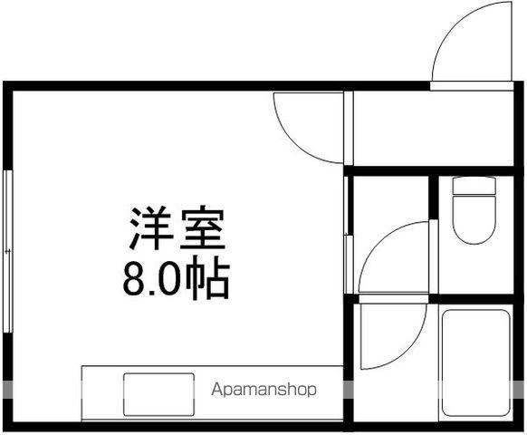 TOTハイツ(ワンルーム/2階)の間取り写真