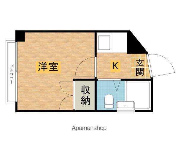 マルシンハイツ(1K/2階)の間取り写真