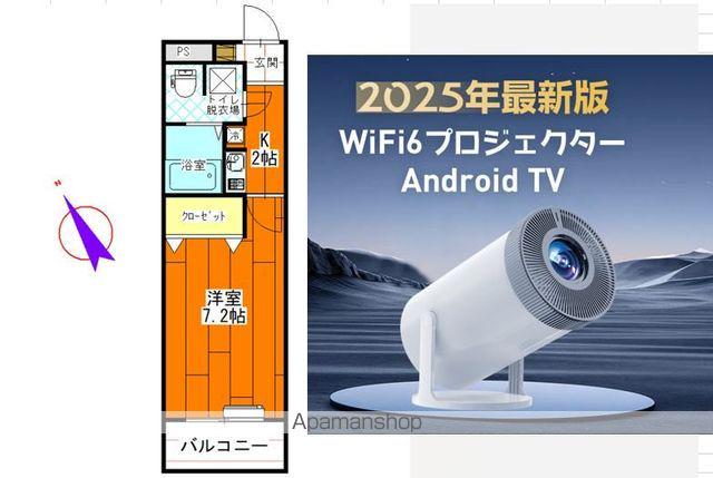 SUNRISE21(1K/2階)の間取り写真