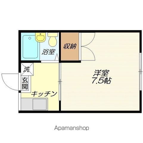 ドミトリープリンス(1K/2階)の間取り写真