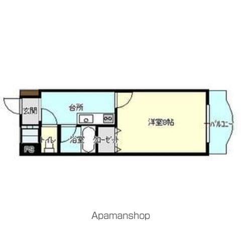 ブリックス(1K/1階)の間取り写真