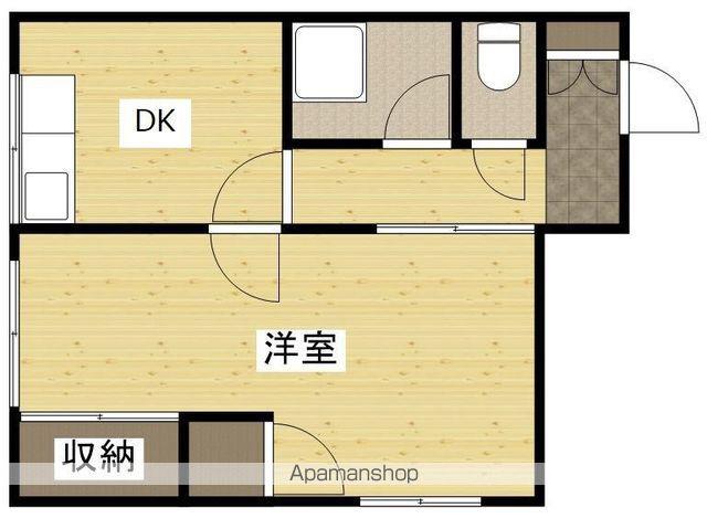 千田コーポ(1DK/5階)の間取り写真