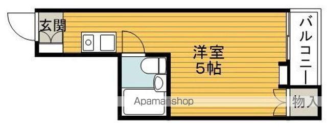 オリーブマンション(ワンルーム/4階)の間取り写真