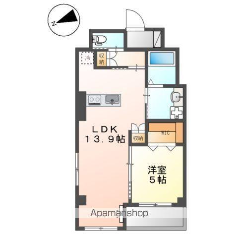 レヴォントゥレットⅠ(1LDK/3階)の間取り写真