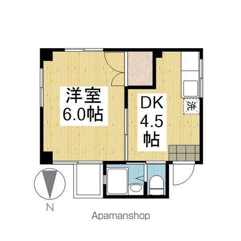 メゾンADⅢ(1K/3階)の間取り写真