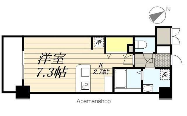 LUXCAS香椎浜(ワンルーム/4階)の間取り写真