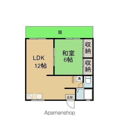 マスエーニューハイツ(1LDK/1階)の間取り写真