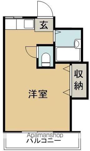 リバティN1N2(ワンルーム/3階)の間取り写真
