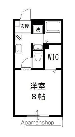 プレミールⅡ(1K/2階)の間取り写真
