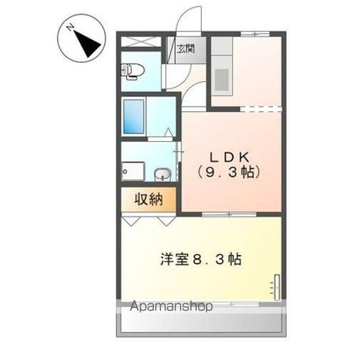 エトワール(1LDK/1階)の間取り写真