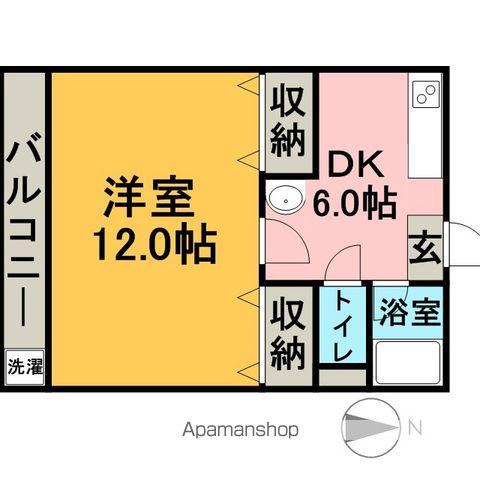 コーポ音羽(1DK/4階)の間取り写真