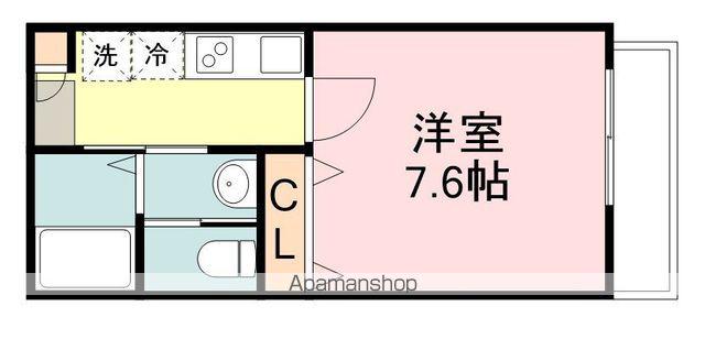 フォレスタ幸町(1K/1階)の間取り写真