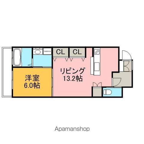 ARSANEXT(1LDK/5階)の間取り写真