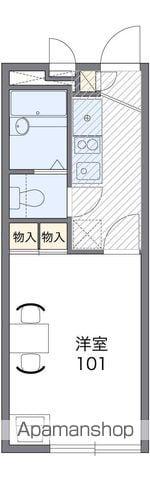 レオパレスドミール 板垣(1K/2階)の間取り写真