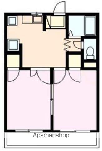 トータスメゾン(2DK/3階)の間取り写真