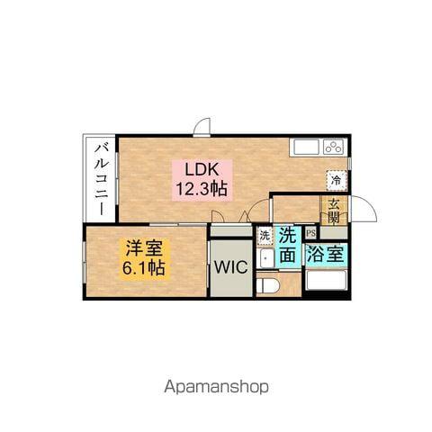 エスポワール・フジⅡ(1LDK/2階)の間取り写真