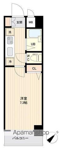 プライムアーバン行徳Ⅰ(1K/1階)の間取り写真