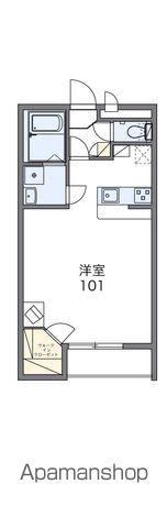 レオパレス松山インター(1K/2階)の間取り写真