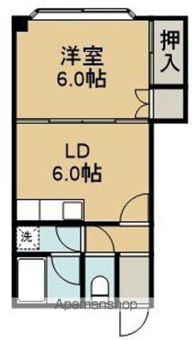 コーポロイヤルメイト(1LDK/2階)の間取り写真