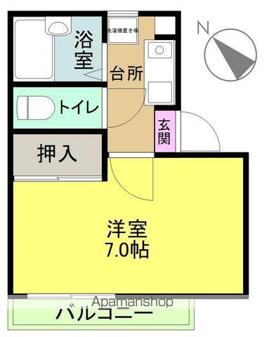 アーバンヒルズマンション(1K/1階)の間取り写真