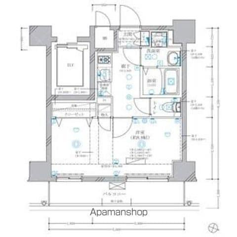 ディアレイシャス東別院Ⅳ(1K/5階)の間取り写真