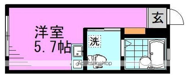 フォルテ高円寺(ワンルーム/1階)の間取り写真