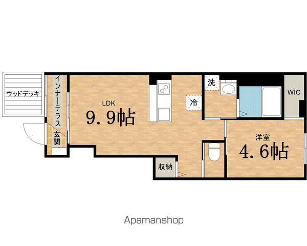 ニュークラリス(1LDK/1階)の間取り写真