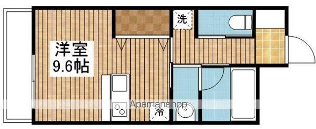 シエスタ米山(ワンルーム/4階)の間取り写真