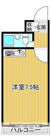 メゾンレスカール(ワンルーム/2階)の間取り写真