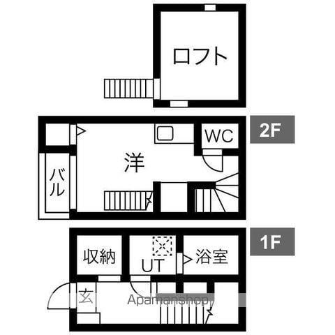 MAISON CASABLANCA(1K/2階)の間取り写真