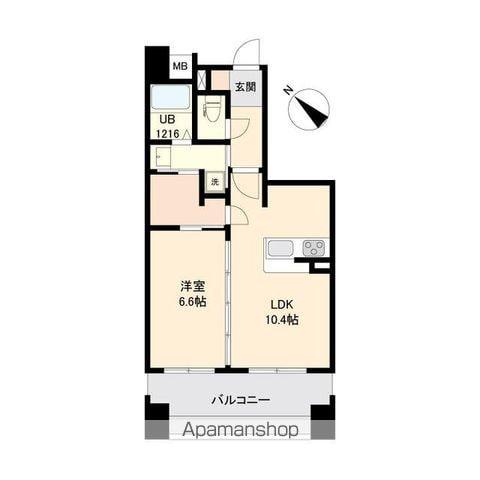 プライムアーバン長町一丁目(1LDK/10階)の間取り写真