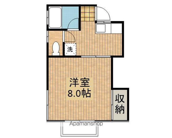 テラス シュンA(1K/2階)の間取り写真