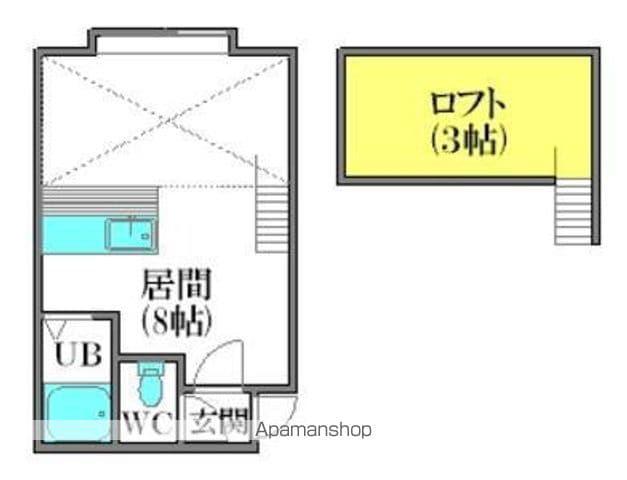 アルノルテ月寒(ワンルーム/1階)の間取り写真