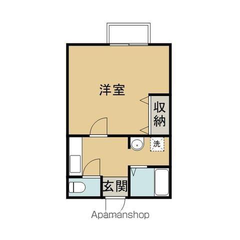 エミネントハウスⅢ(1K/2階)の間取り写真