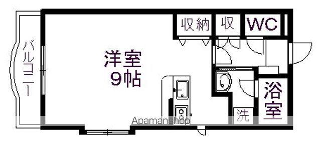 パストラーレ見瀬(ワンルーム/1階)の間取り写真