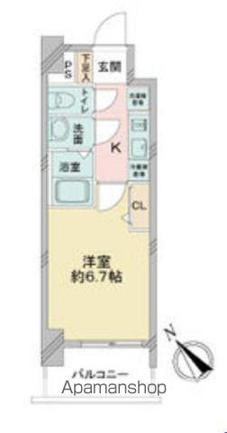 アステリ鶴舞エーナ(1K/6階)の間取り写真