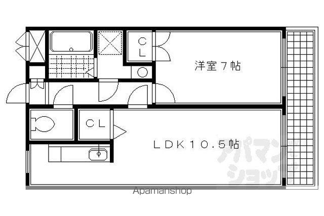 AFICION堀川(1LDK/4階)の間取り写真