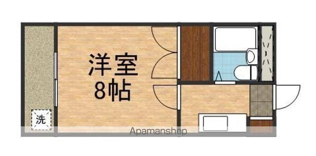 ハイツタカノ(1K/1階)の間取り写真