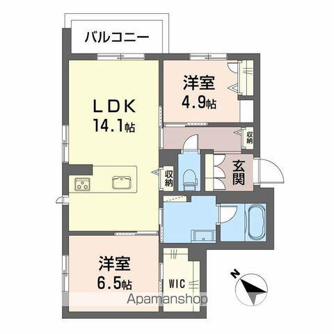 ボヤージュ春日(2LDK/1階)の間取り写真
