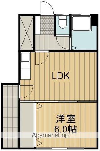 RSビル(1LDK/3階)の間取り写真