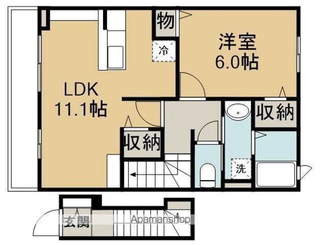 ポライトツリー(1LDK/2階)の間取り写真