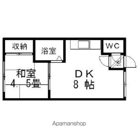 享ハイツ(1DK/1階)の間取り写真