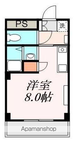 サンライズ羽根井(ワンルーム/2階)の間取り写真