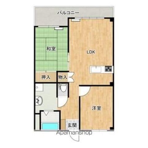 滝子アネックス(2LDK/2階)の間取り写真