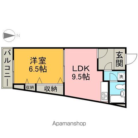 パルナス栄(1LDK/7階)の間取り写真