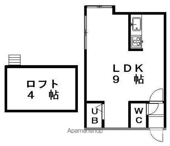 MMハイムⅡ(ワンルーム/2階)の間取り写真