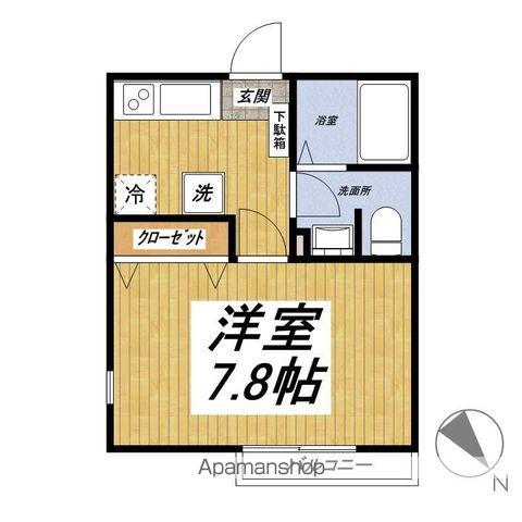 レーヴ・ユキ(1K/1階)の間取り写真