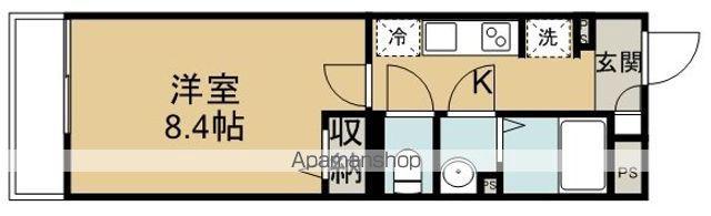 リブリ・エニシア(1K/1階)の間取り写真