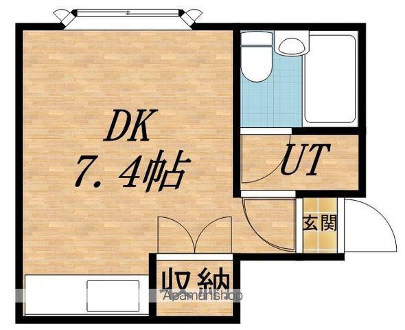 キャッスルコートS1(ワンルーム/2階)の間取り写真